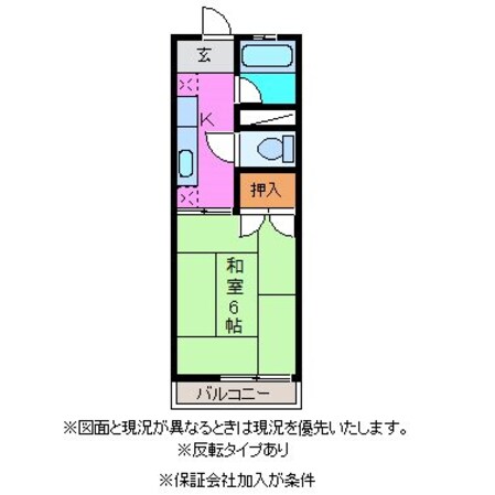 コーポ小田倉の物件間取画像